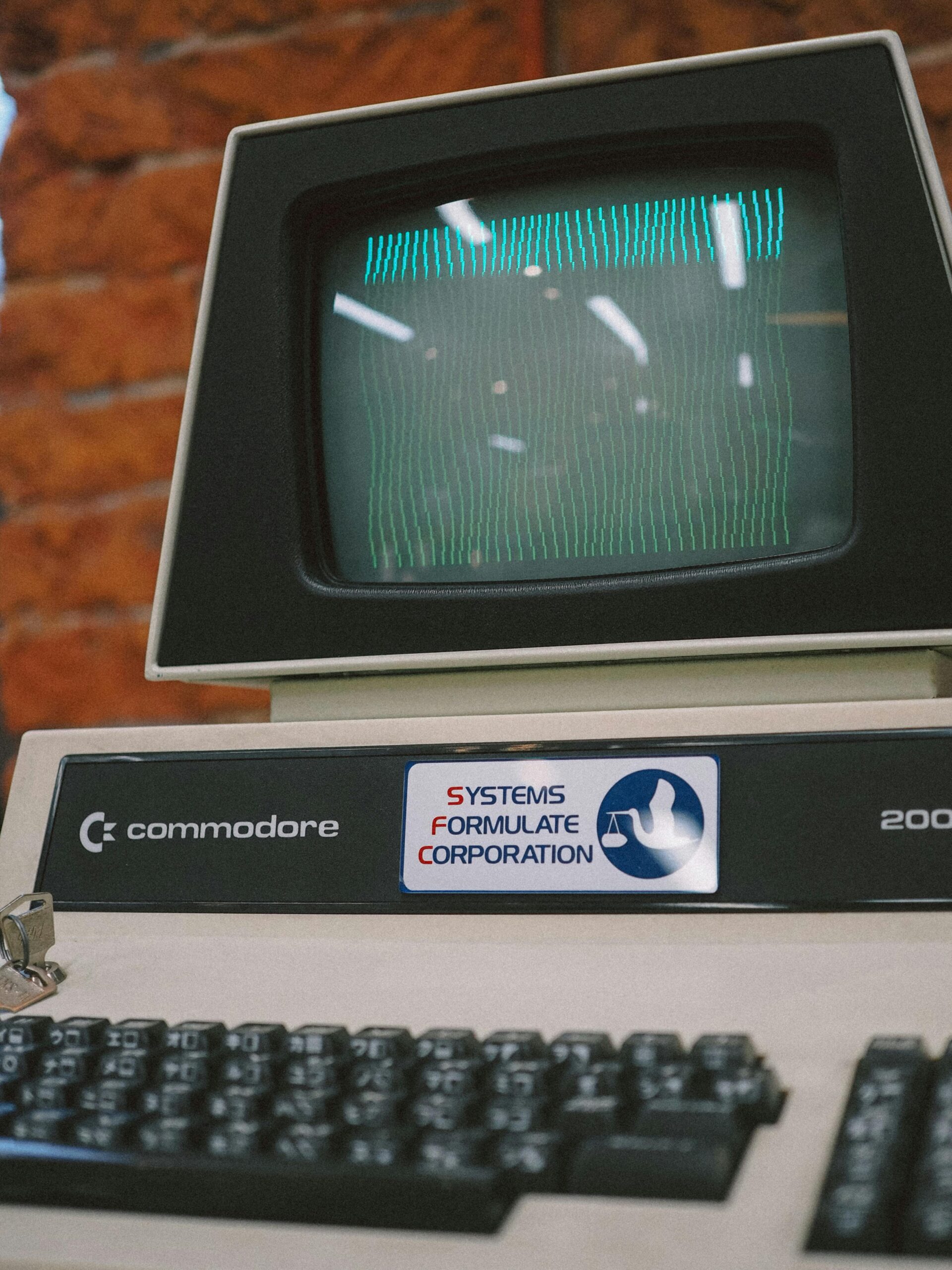 Vintage computer close-up