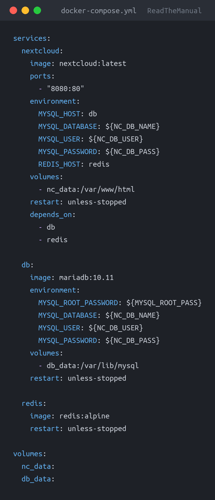 docker-compose.yml used in the guide: Docker Compose for Beginners: A Practical Guide